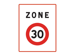 Panneau de zone 30 Panneau de zone 30